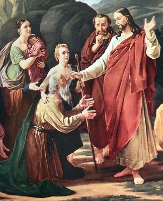 Christ Healing the Blind Man. Click to enlarge.