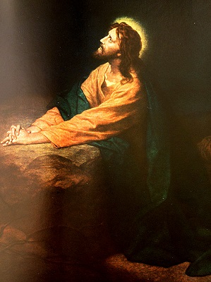 Christ in Gethsemane. Click to enlarge.