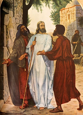 Jesus and the Disciples at Emmaus. Click to enlarge. See below for provenance.
