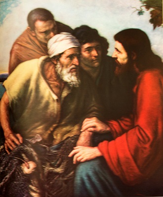 Jesus and the Fishermen. Click to enlarge. See below for provenance.