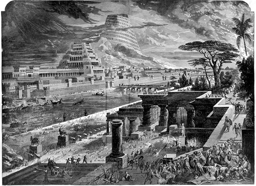 The conquest of Babylon by Cyrus the Persian. Click to enlarge.